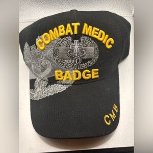 COMBAT ACTION BADGE CAP. Adjustable Back. Like  new condition. Very clean.